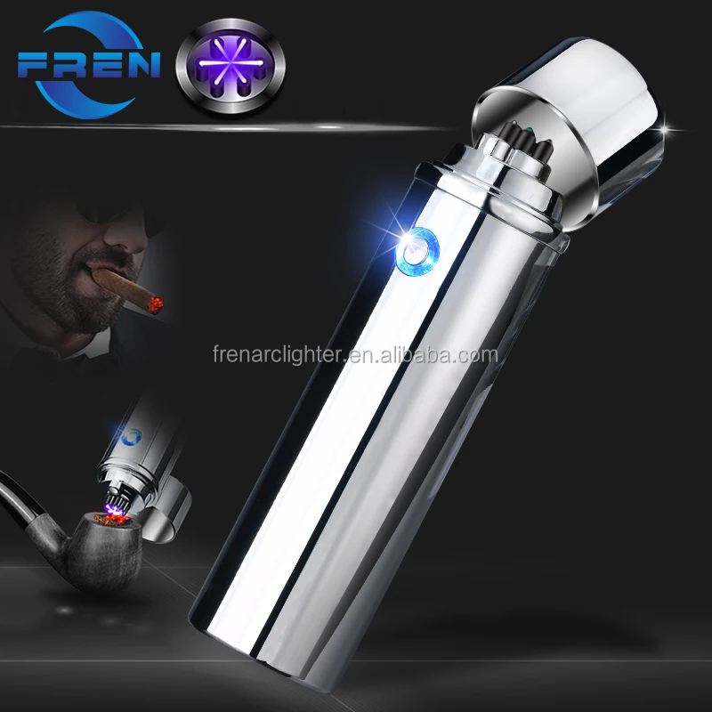 Wholesale Cool Electric Custom Logo 3 Arc Plasma Lighter USB Rechargeable Electronic Candle Lighters Free Sample Camping CLASSIC