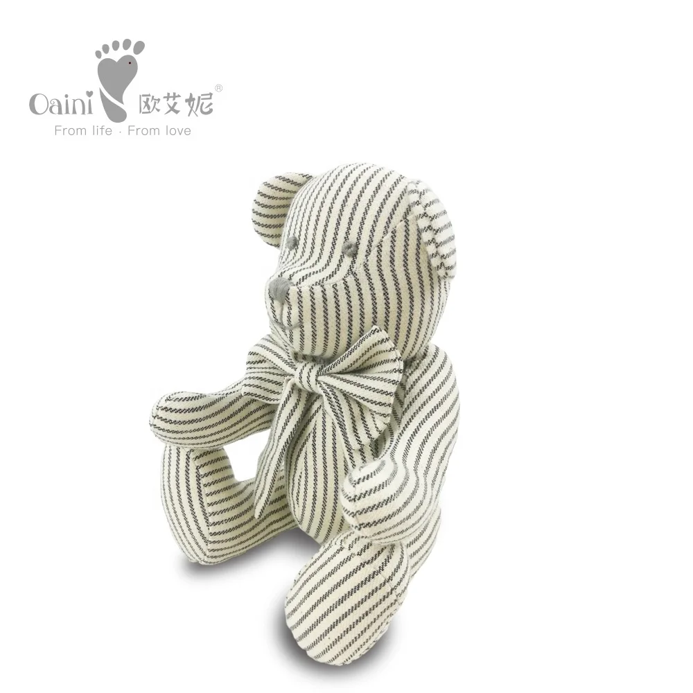 Source Factory Cloth Teddy Bear Toy Animal Big Striped Bear Skin Christmas Gift Joint Kids Bed Sleeping Toy Doll Plush Bear