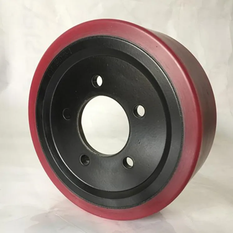 Solid High Wear -resistant  PU Forklift Drive Traction Wheels