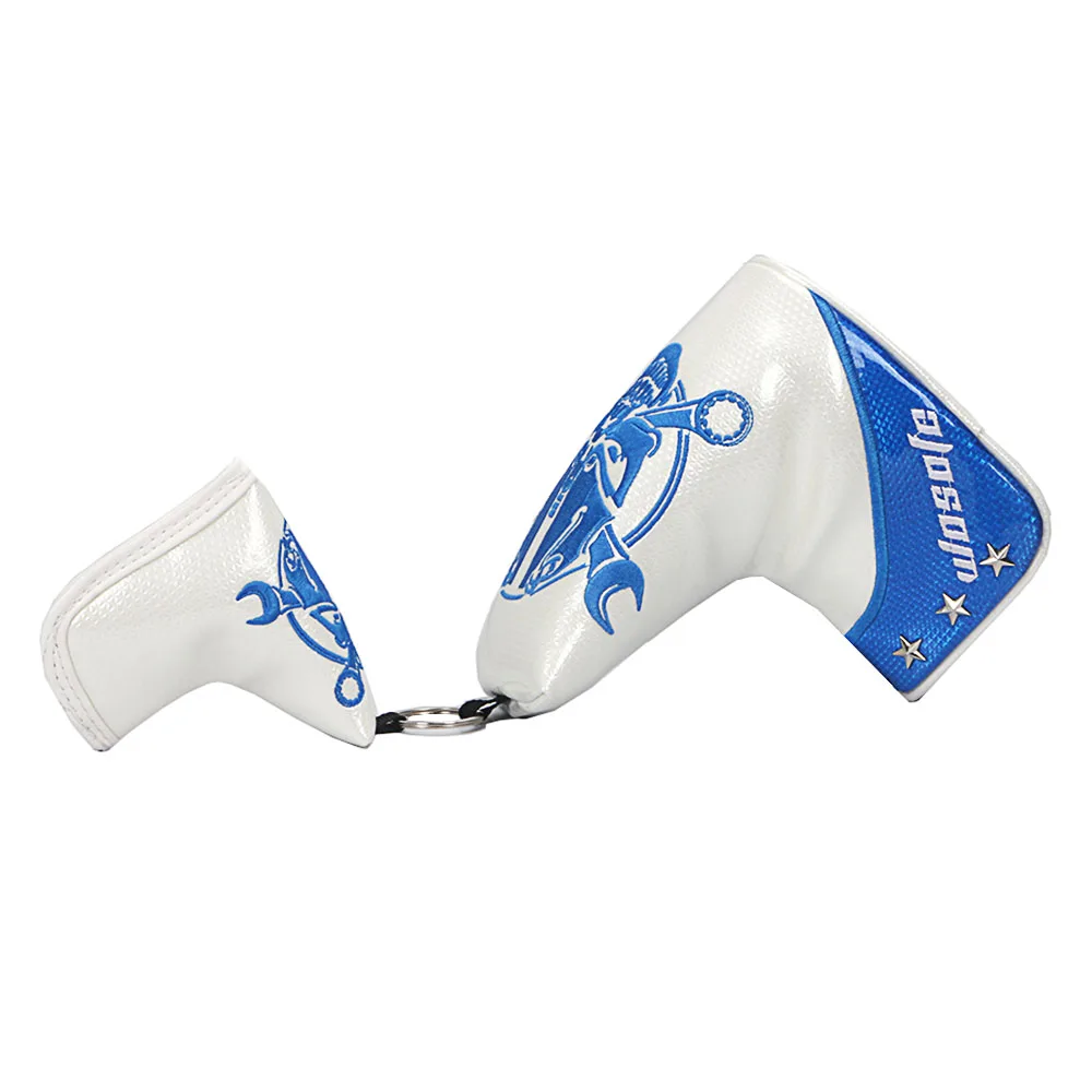 NEW PU Leather Protect Headcover Head Cover Golf Blade Cover Golf Accessories Golf Putter Cover Custom Logo Bright PU 0.15kg