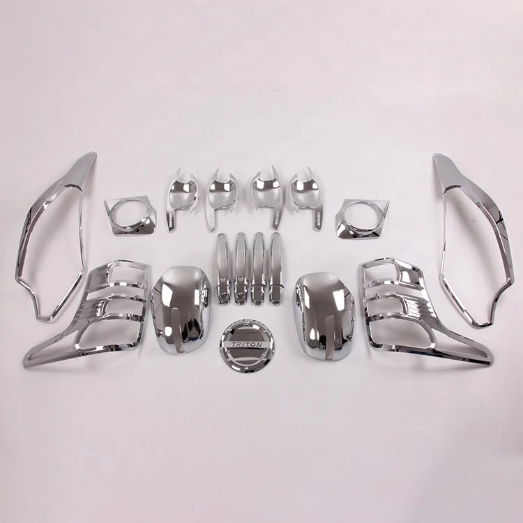 ABS Chrome Kits car body kit For TRITON L200 2015 Accessories For Car Full Sets Car Tuning