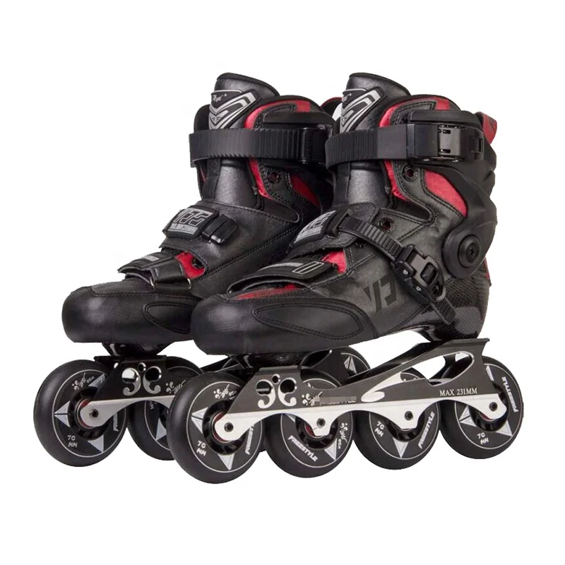 Freestyle upscale customized professional inline free roller speed racing skates for sale