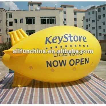 inflatable helium blimp inflatable PVC Airship(cube or balloon)helium zeppelin for advertising custom logos size colours