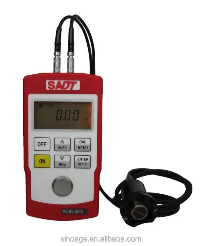 Ultrasonic Thickness Gauge SA40+ which can test through coating