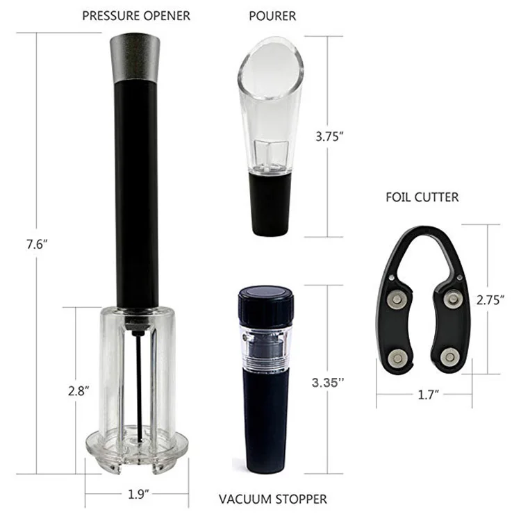 Bar Accessories Wine opener gift set Air pressure wine corkscrew opener gift set