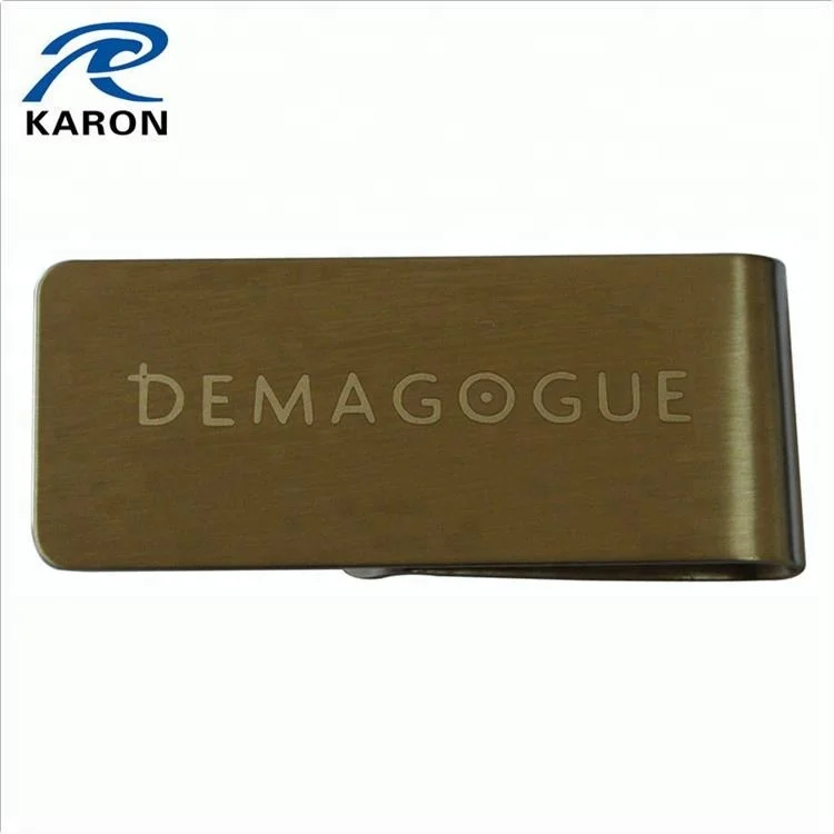 top quality copper dollar money clip with custom logo