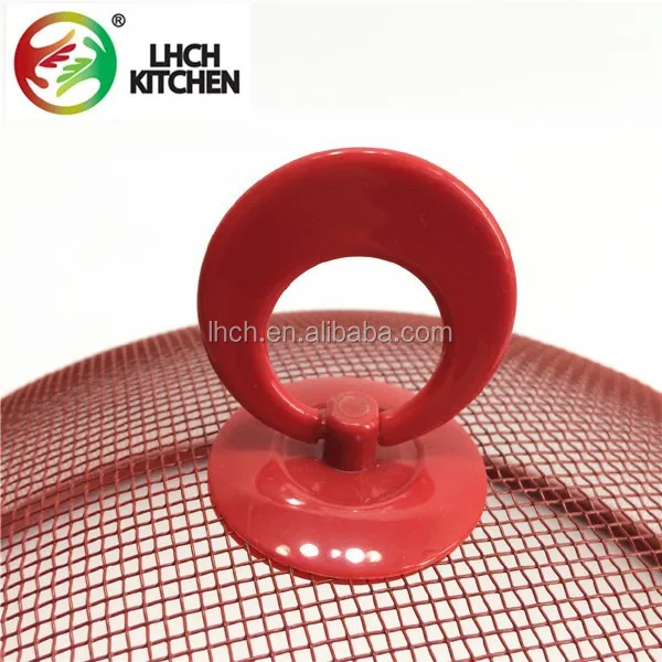 
Kitchen table top round color powder coating steel wire mesh food cover dome 