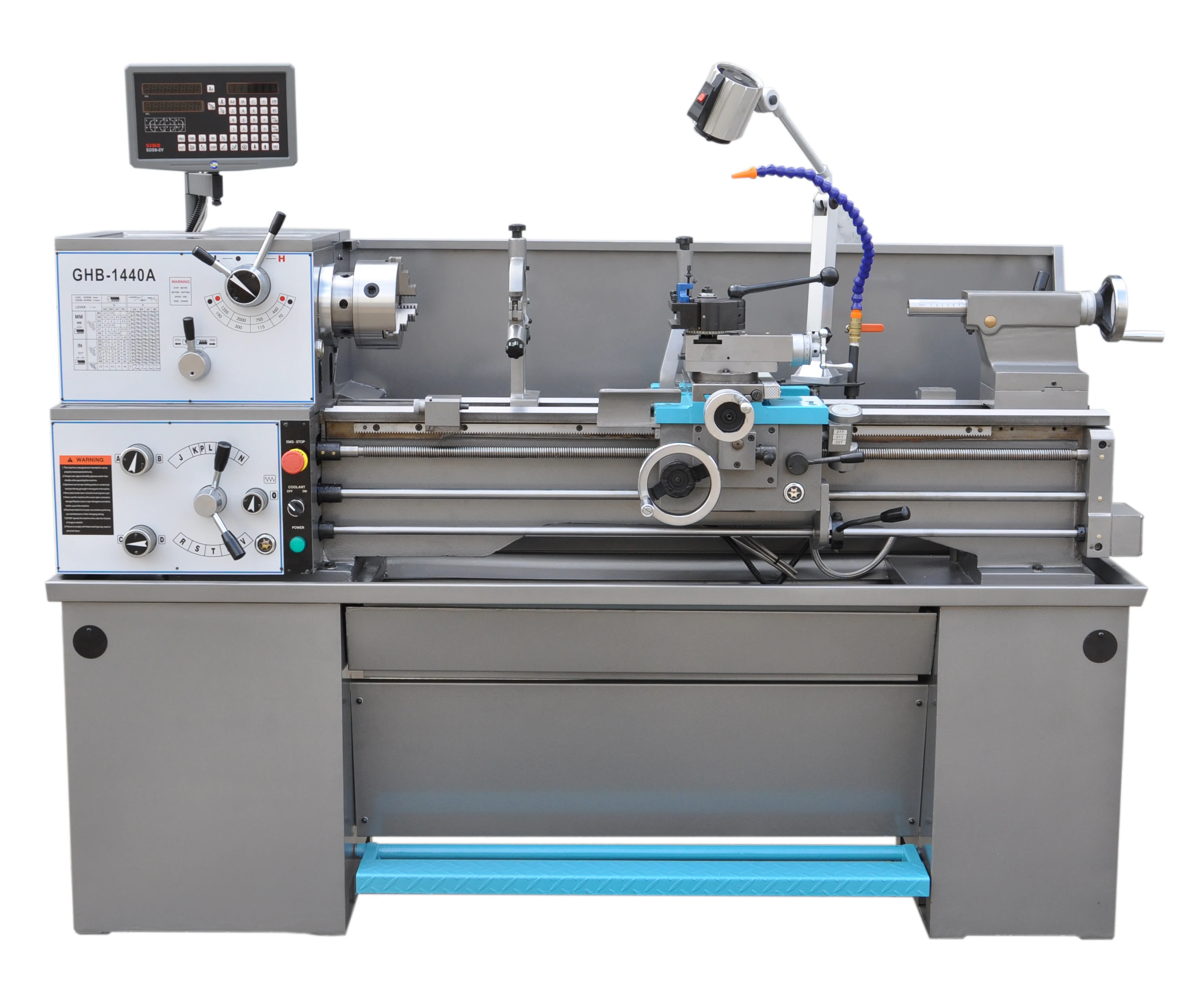 mini lathe metal kaida light and metal mini bench lathe GHB-1440A digital lathe