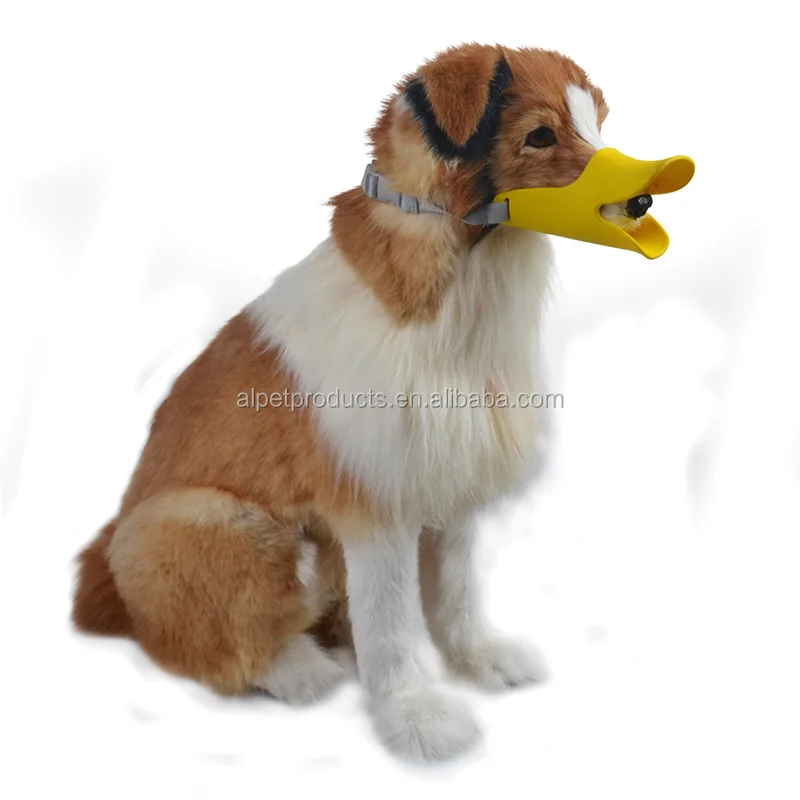 Funny Pet Duck Muzzle Soft Silicone Adjustable Outdoor Travel Safety Dog Muzzle