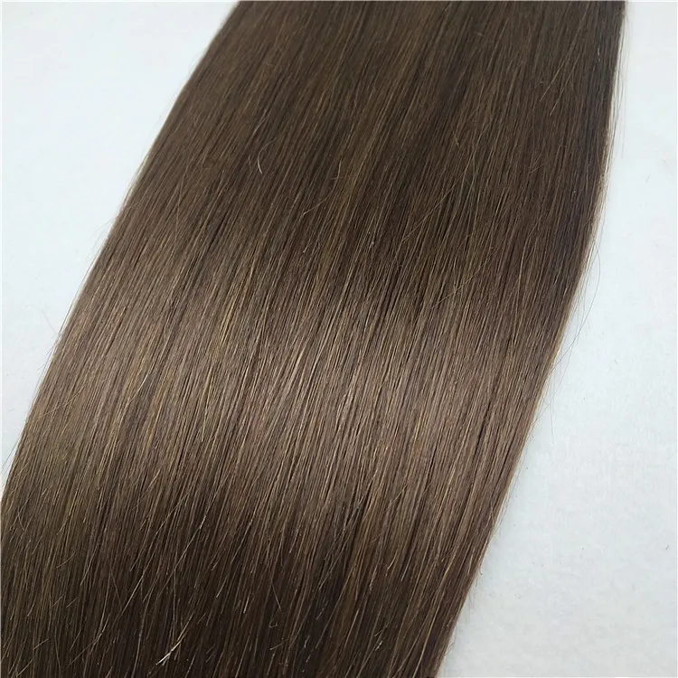 wholesale price 8pcs full head 100% human hair seamless clip in hair extensions