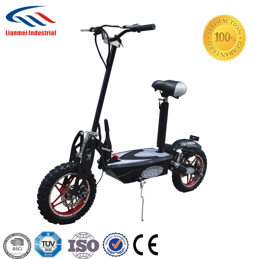 Factory directly 1000w 48v adults foldable electric scooter with seat (LME-1000)