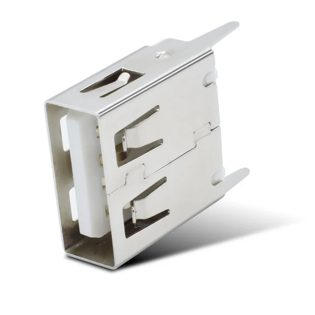 
180 degree type a usb female connector for pcb 4pin vertical usb connector DIP 