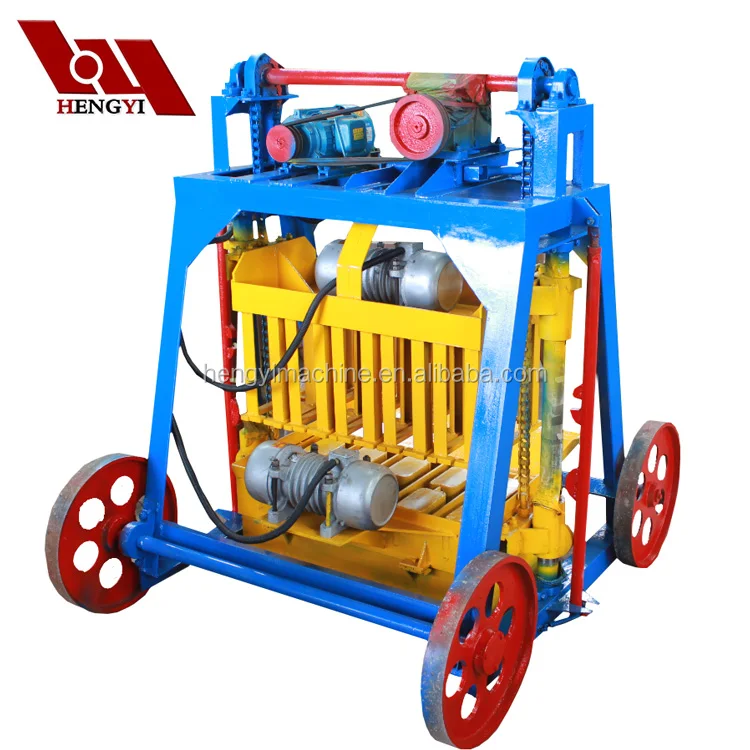High Quality QT4-45 manual concrete block maker/egg layer block making machine/block paving laying machine