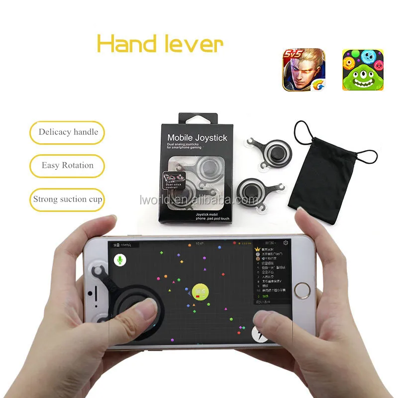 Mini fighting game fling joystick For phone mobile joystick physical handles mobile phone joystick