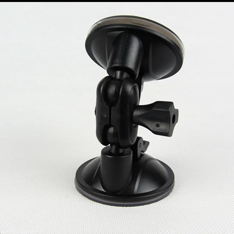 S65B+65 Universal adjustable Double Suction Cup Rotatable Tablet Phone Car Holder Stand Bracket Black