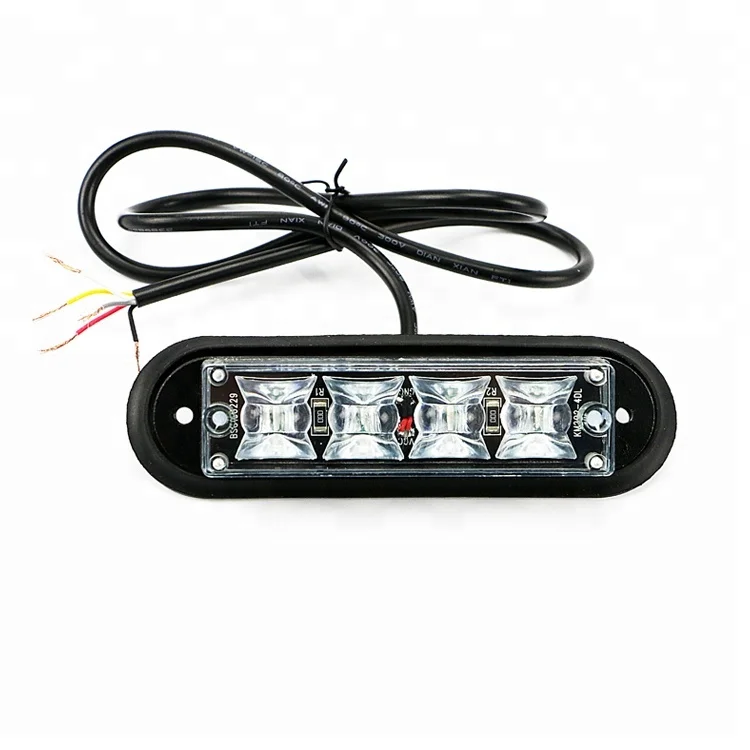 Car led emergency vehicle lighthead/grille surface led strobe light