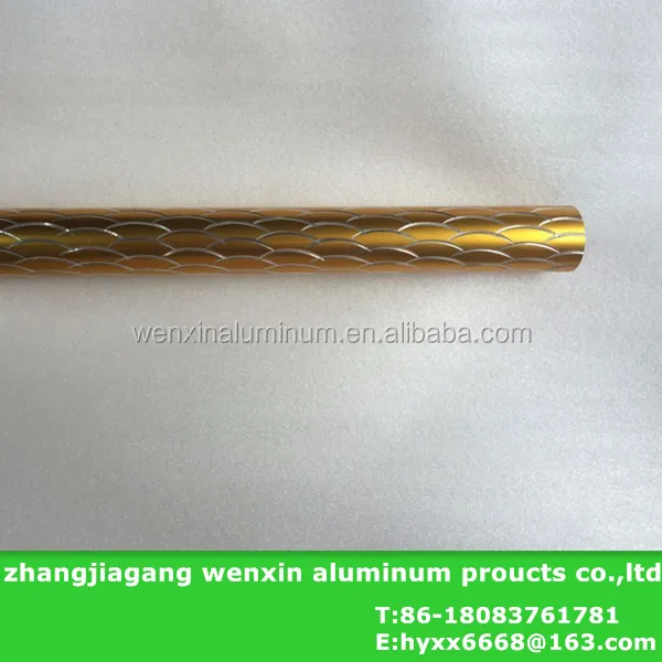 Carved Series Aluminum Tube for Clothes Hanging Rod
