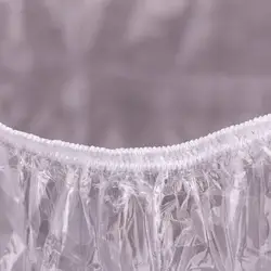 Disposable transparent shower cap for use in hotels, tourism and spas, individually packaged, family use (sample free)