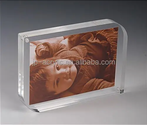 4 x 6' Table Top Magnetic Block Frame Acrylic Girls Picture Frame for Children