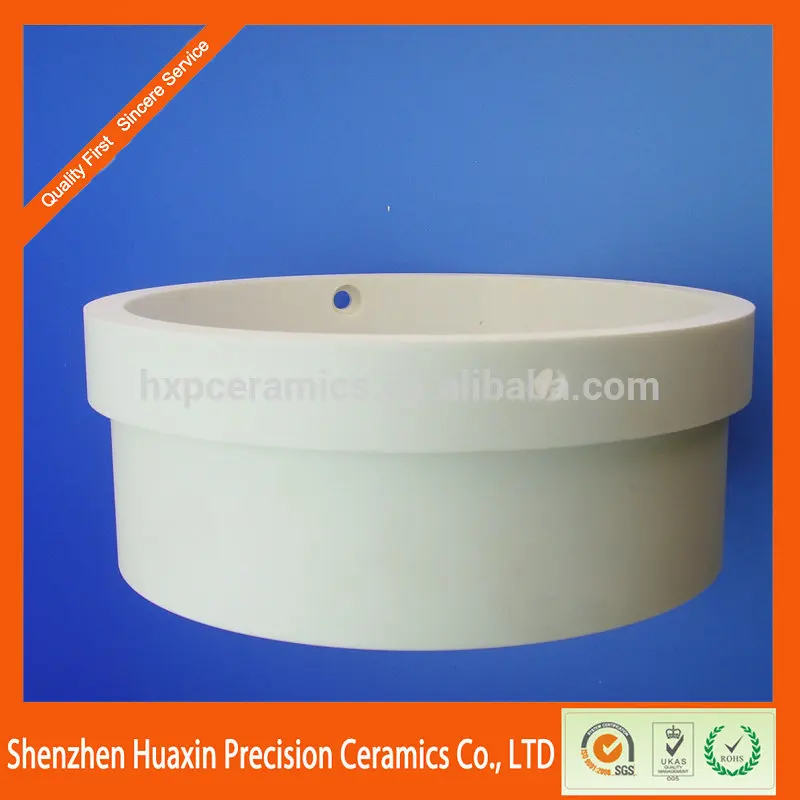 тепла- сопротивление специальных 99% промышленного глинозема al2o3 керамической кольцо