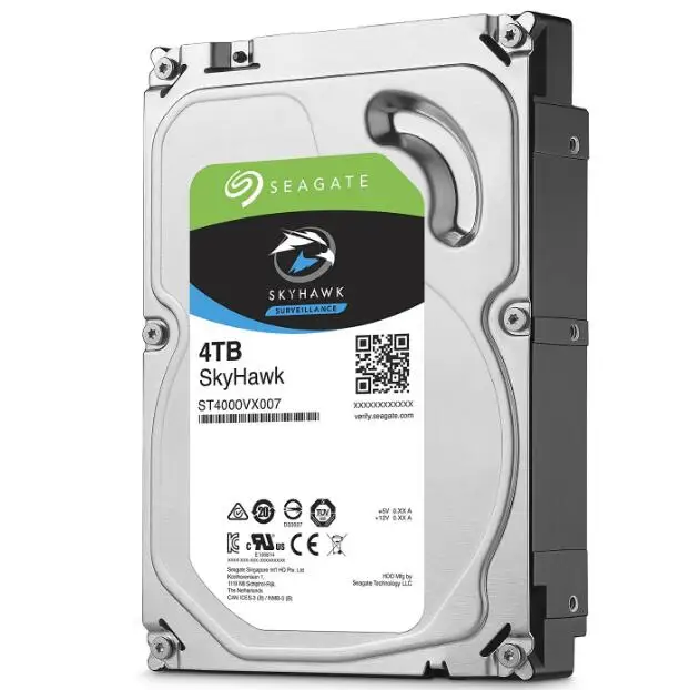 Жесткий диск видеонаблюдения Seagate 4 ТБ, 64 Мб кэш-памяти, SATA 6,0, ГБ/сек. 3,5 дюйма, внутренний жесткий диск ST4000VX007