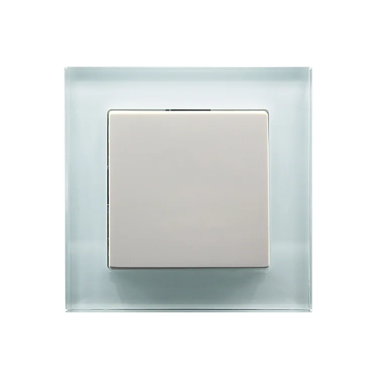 UK beautiful 1 gang glass panel touch European wall switch