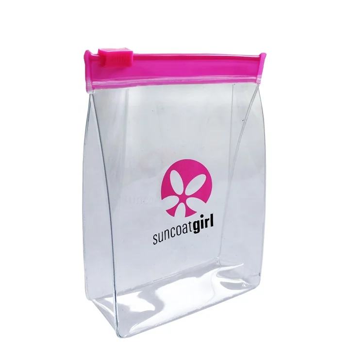 New Design Fashion Clear PVC Zipper Nail Polish Pouch Bag for Children