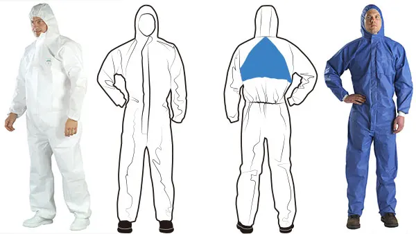 Disposable Coverall overalls Jumpsuit for Full Body Protection with Manufacturer Price work wear suit