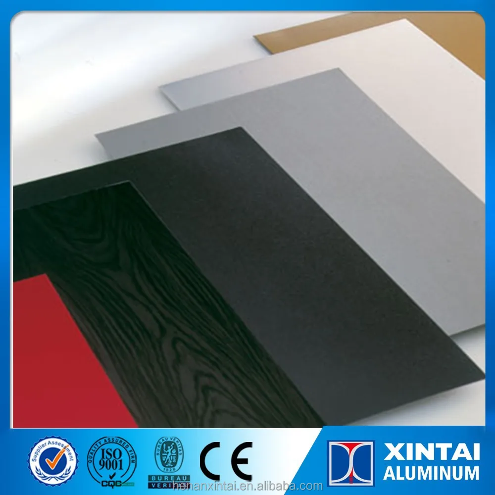 PE PVDF wood grain marble look various color coating aluminum sheet