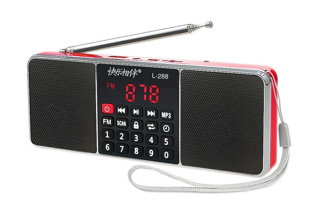 Digital mp3 player stereo speaker blue wireless speaker with radio