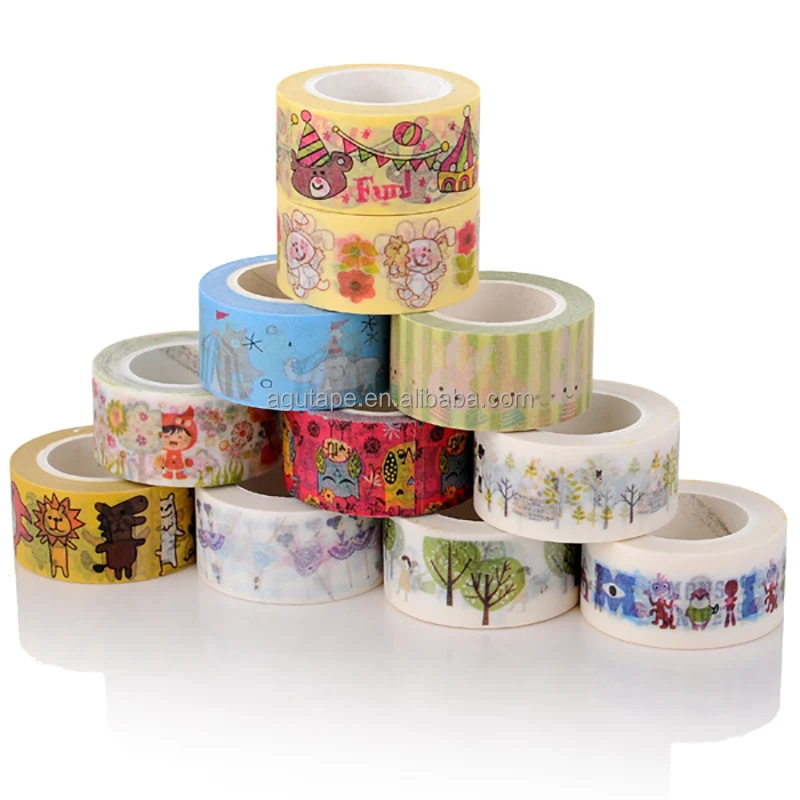  Рисовая лента washi красивый дизайн 2 см X 10