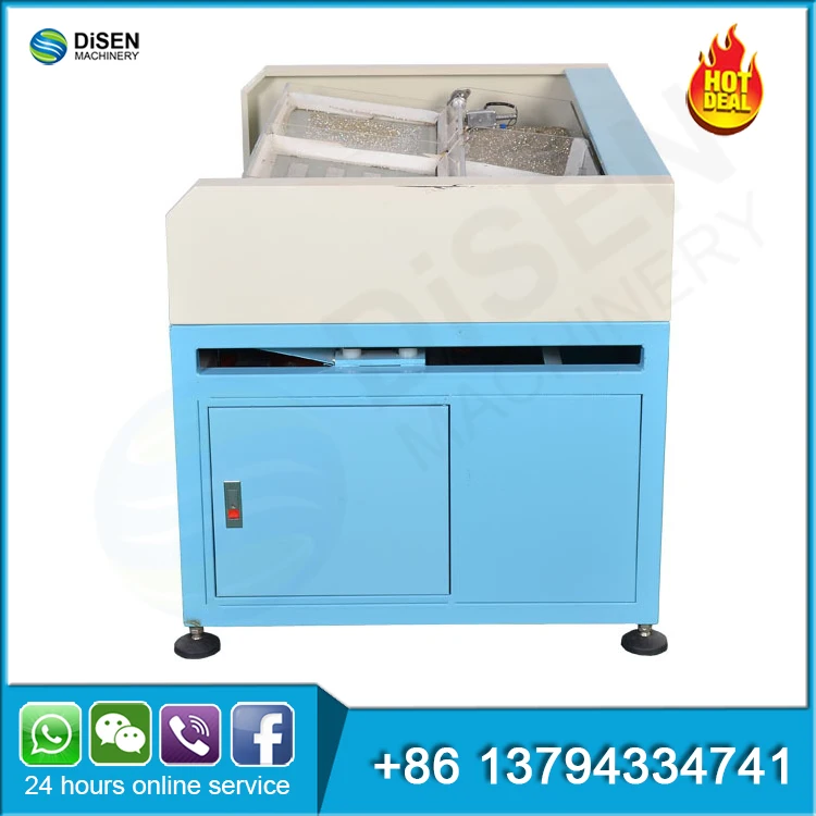 automatic ds 07102 ultrasonic hot fix rhinestone shaking machine crystal rhinestone counter applicator hot fix brush machine