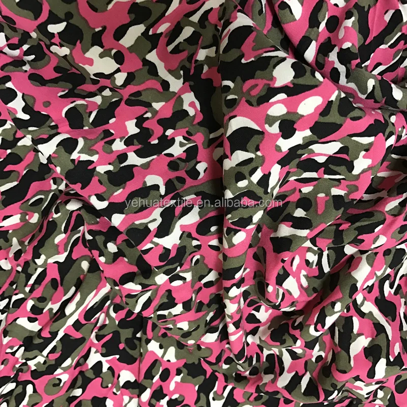 China hot selling ready stock rayon woven printed fabric / stock rayon woman dress fabric