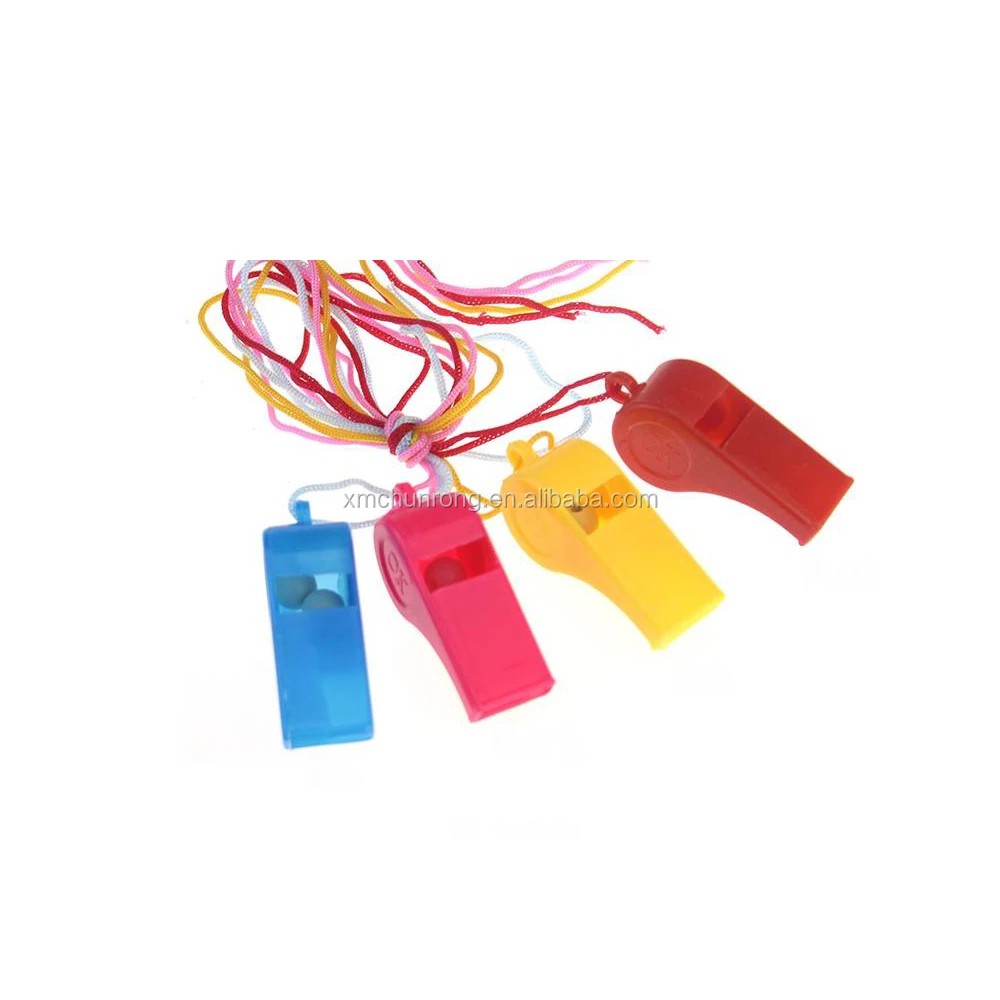 plastic whistle with string for football game