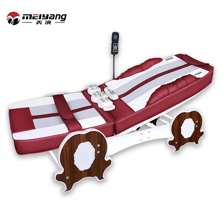 
korea lifting backrest adjustable thermal jade stone beauty massage bed 