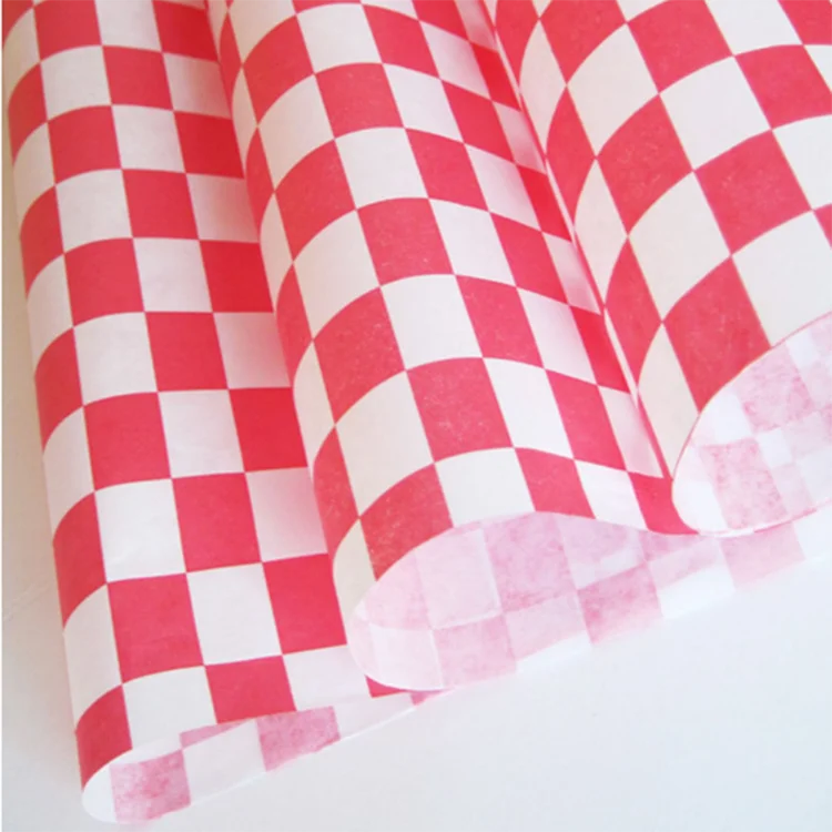 
Custom printed greaseproof silicone coated parchment paper custom burger wrapping paper 