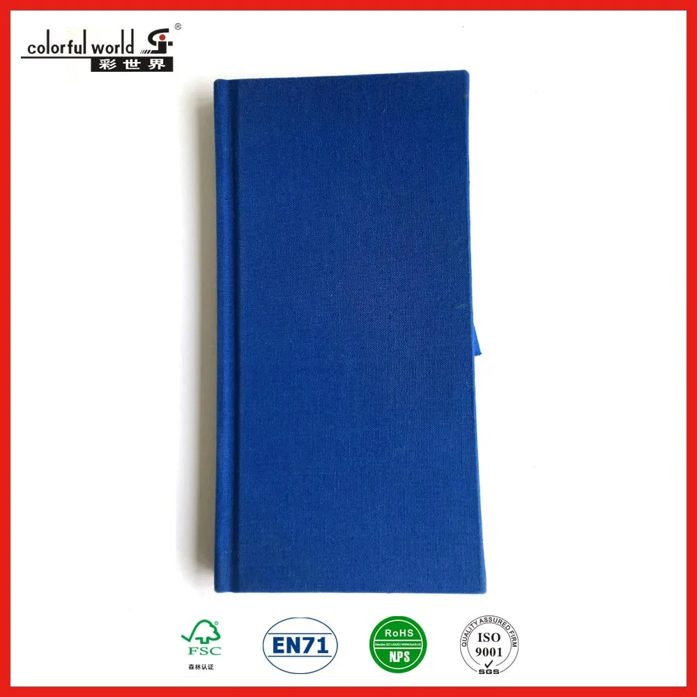 New design Canvas Hardcover Tally Books with a 200 ruled page refill