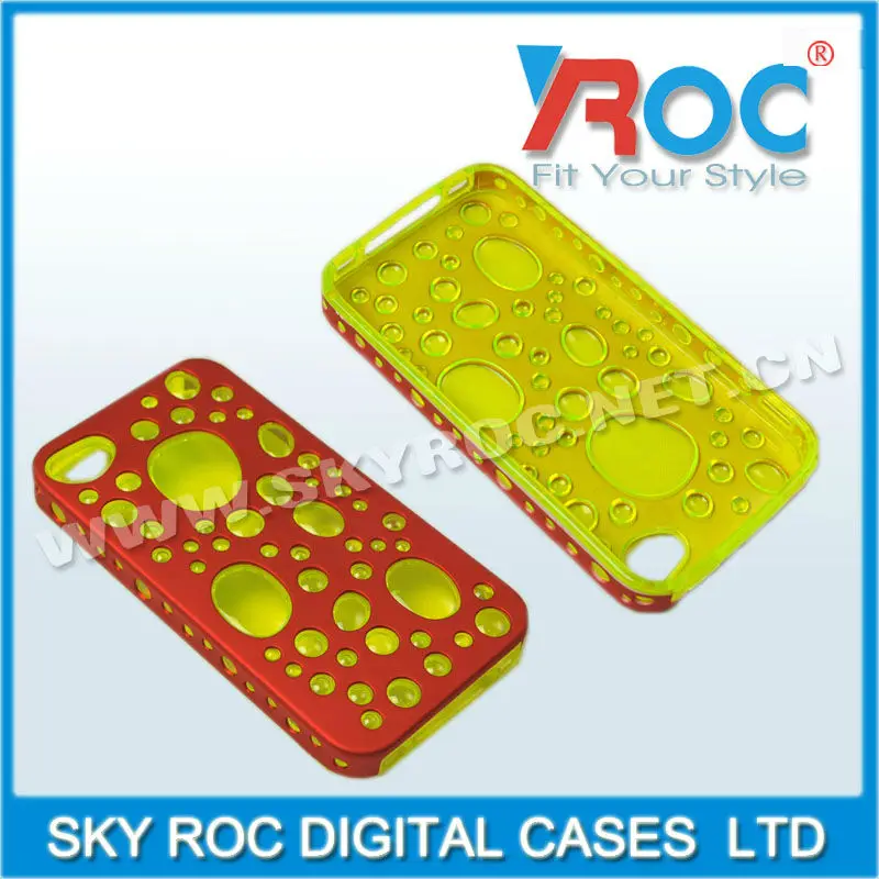 Крышка случая пузыря 2013 TPU для iPhone 5G с полой раковиной случая пикокулона