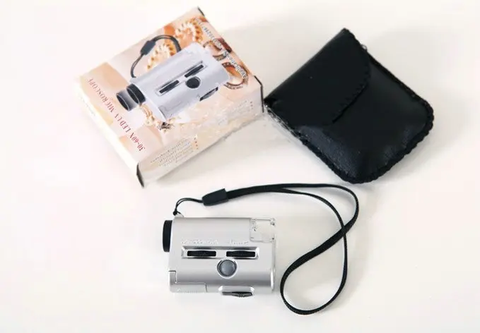 30X-60X Zoom Pocket Microscope LED Light NO.9593