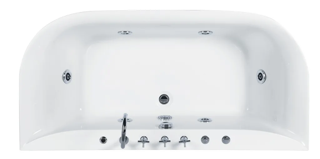 whirlpool water jet massage white bathtub Deep Soaking Bathtub And Showers With Jets
