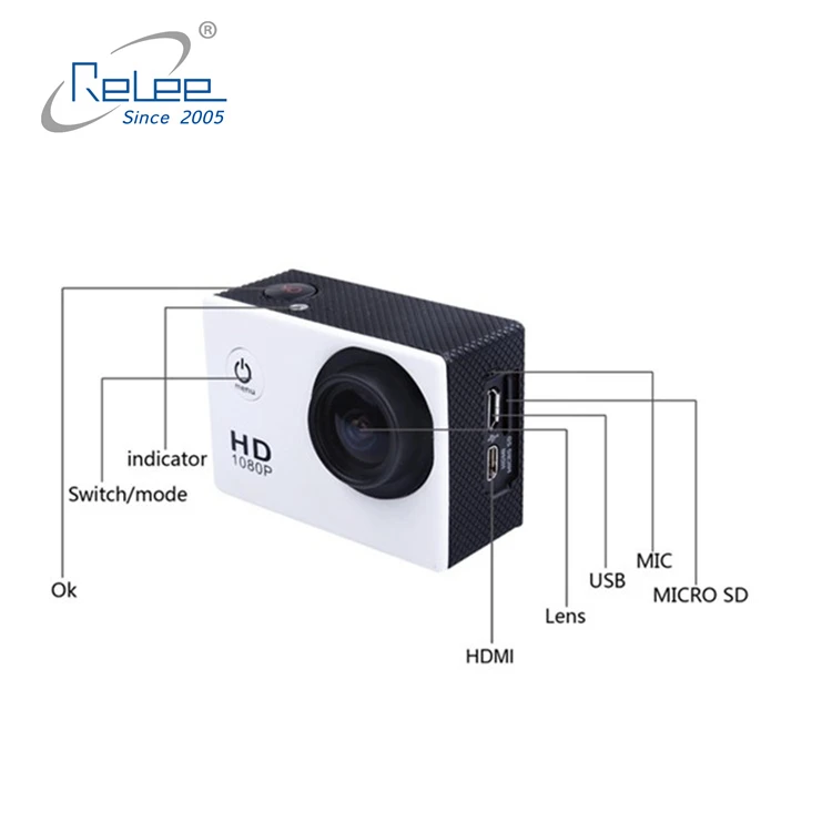 Экшн-камера Relee VGA oem hd водонепроницаемая Спортивная камера