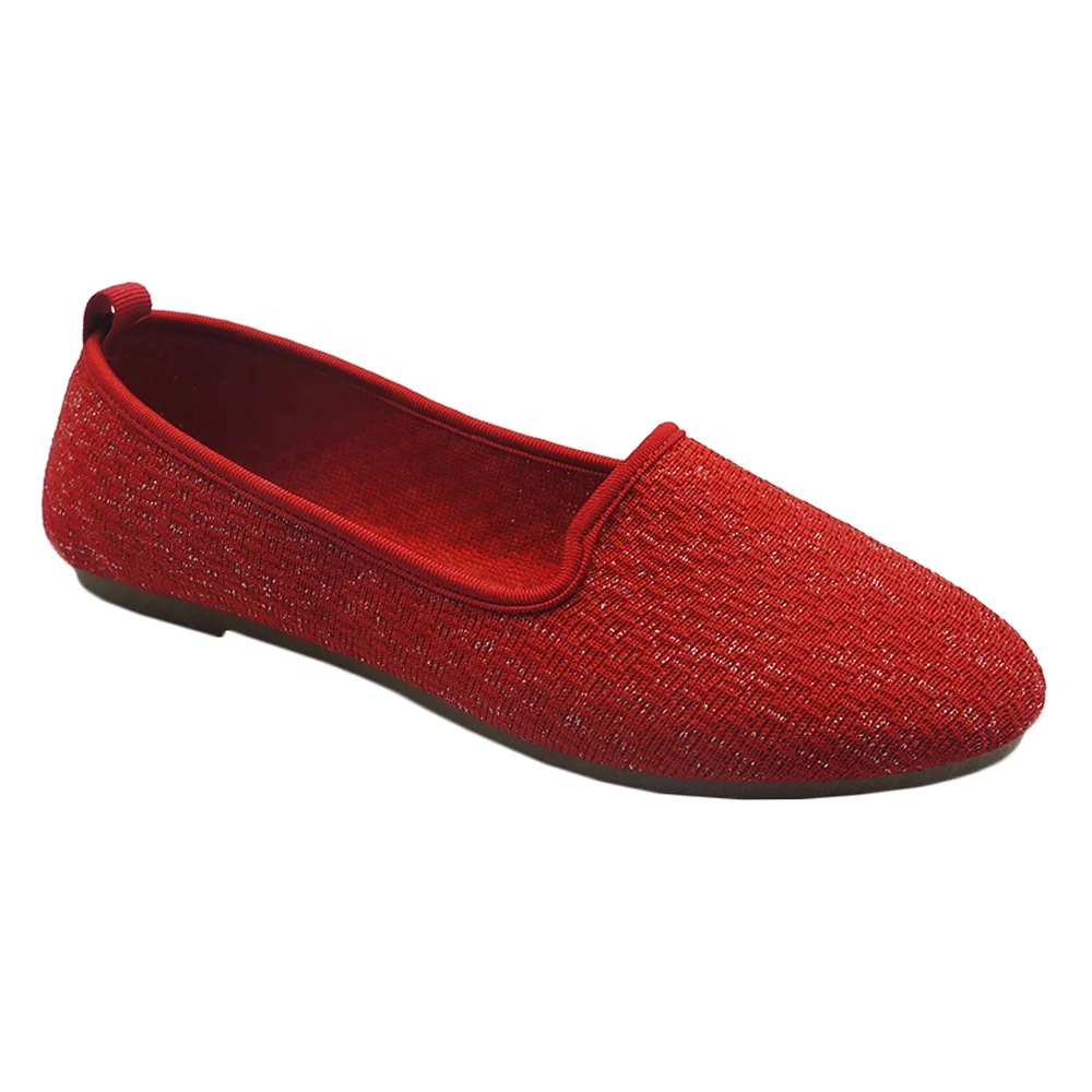 
Breathable flyknitted upper material women shoes female flat shoes 