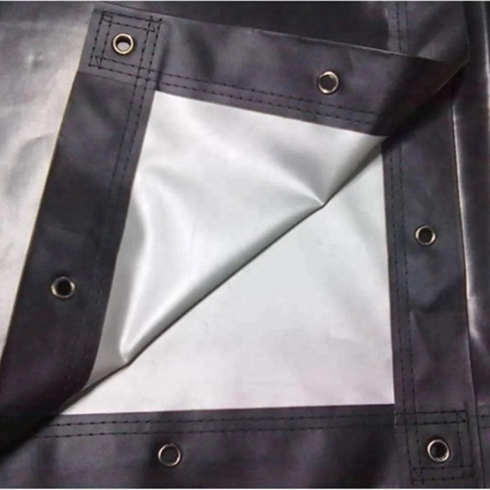 16:9 Format 3D Perforate Silver Screen Fabric Projection Screen Manufacturer