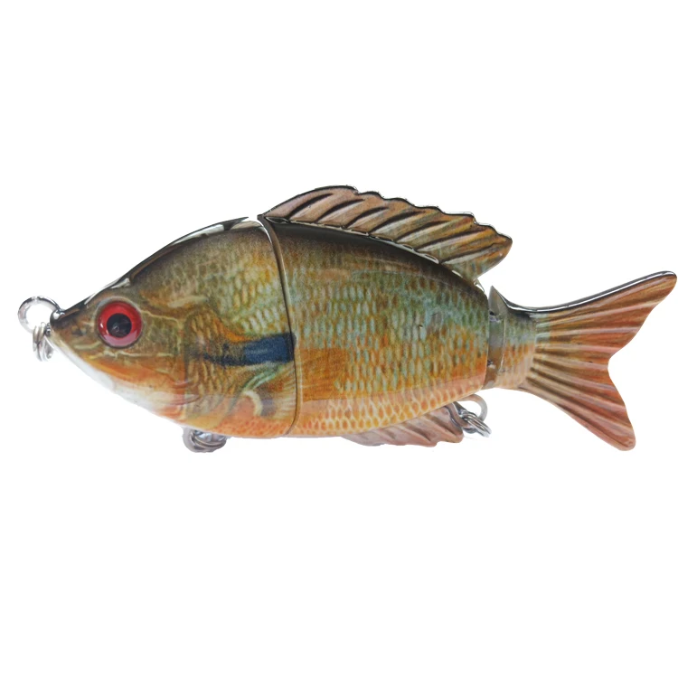 Hot Popular Multi 3 Section Jointed Swimbait Bluegill Fishing Lure