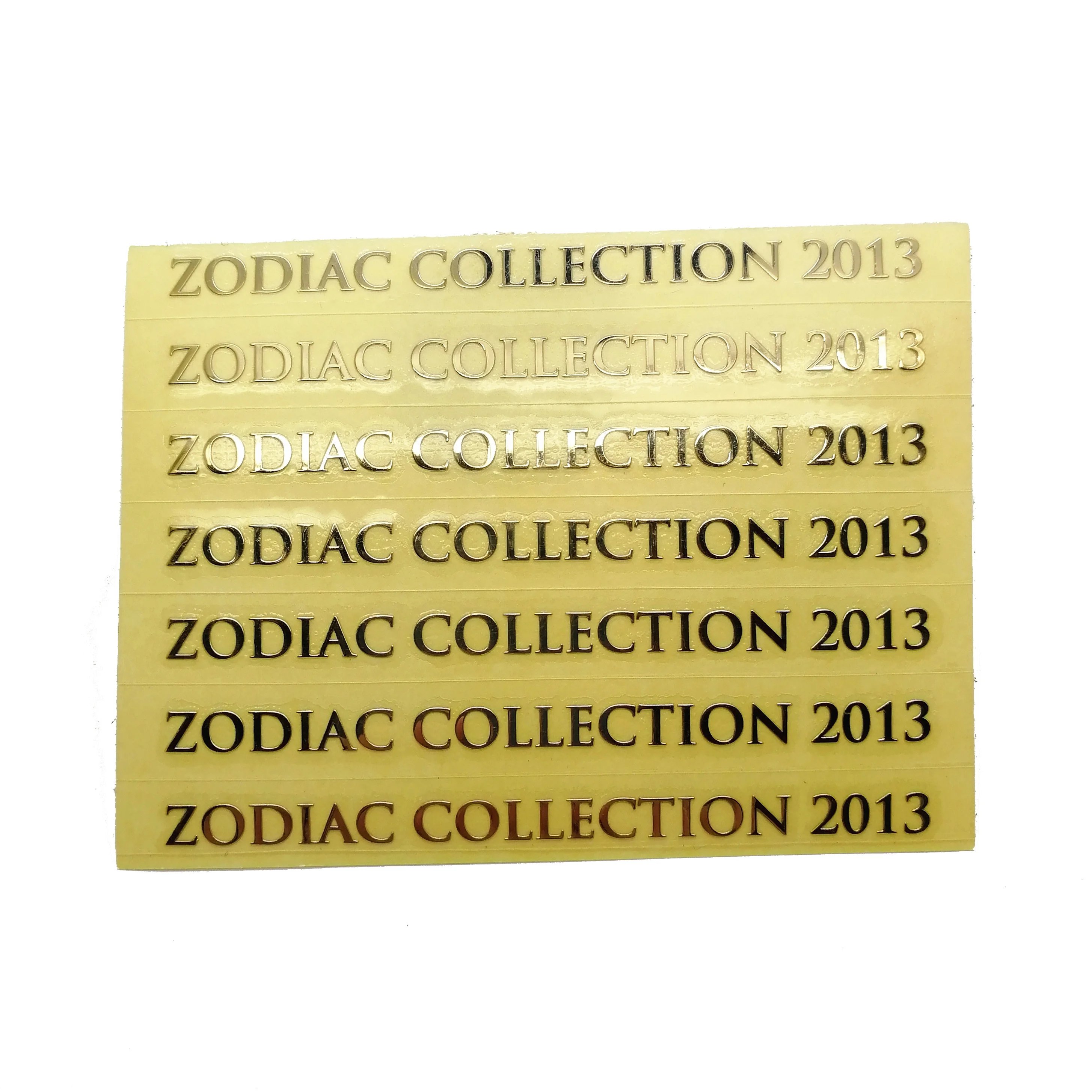 
Custom Gold Plating logo sticker nickel for Gift 