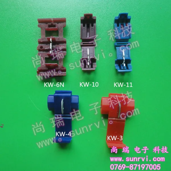 High Quality Nylon material quick connector KW-6 automotive wire connector terminals RED
