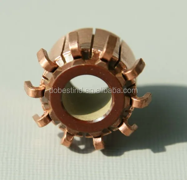 10 bars hook type segmented commutator for car rear windscreen wiper