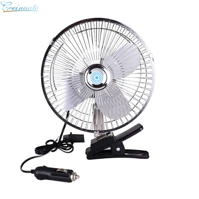 portable fan with semi-enclosed grille for bus trucks