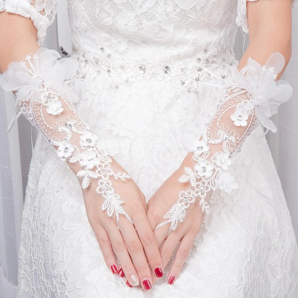 
opera length wedding gloves 