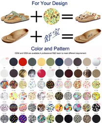 Ergonomic Unisex Cork Sandals Slippers Men Leather Flat Slide Summer Sandals For Women